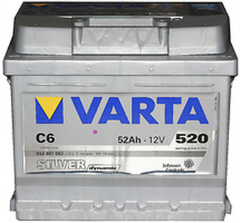   Varta Silver Dynamic C6 52Ah-12v R EN520