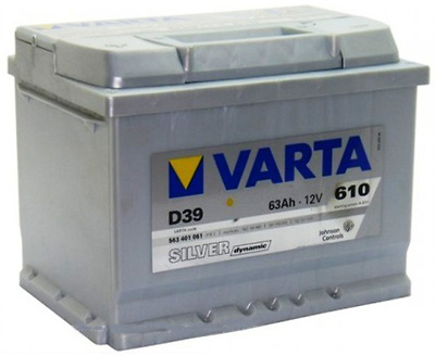   Varta Silver Dynamic D39 63Ah-12v L EN610