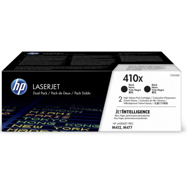  HP 410X CLJ Pro M377/M452/M477 Black (2*6500 )   (CF410XD)