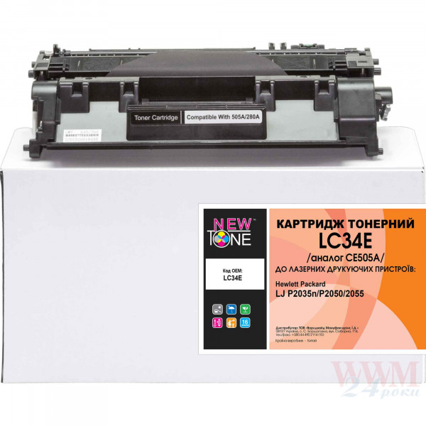   NewTone  HP LJ P2035/2055 Black (LC34E)