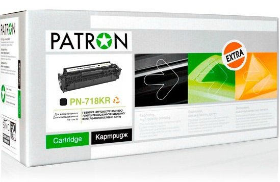  Patron  Canon 718, PN-718KR Black Extra