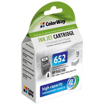  ColorWay HP F6V25AE (No.652) (ink level) (CW-H652XLB-I)