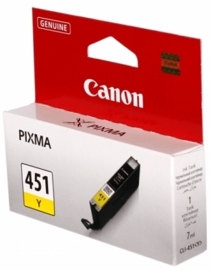   Canon CLI-451Y Pixma MG5440/ MG6340 Yellow (6526B001)