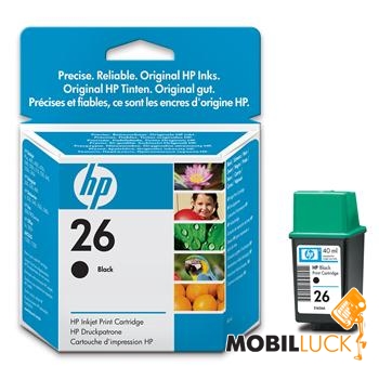   HP No.26 Black (51626AE)