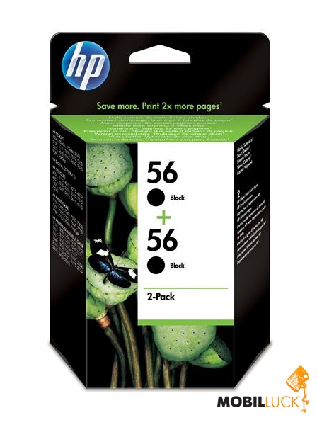   HP No.56 Black 2-pack (C9502AE)