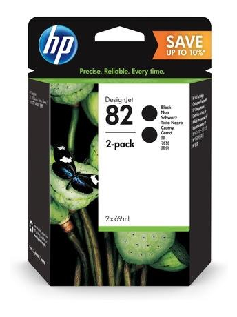  HP No.82 DesignJet 510 Black (2*69ml)   (P2V34A)