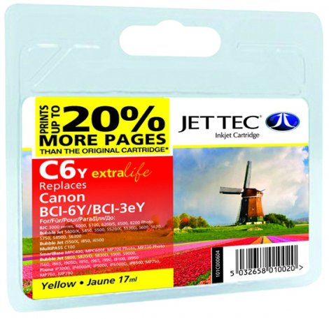   Jet Tec  Canon BCI-3/6 Yellow (110C000604)