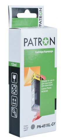  Patron  Canon CLI-451XLGY, PN-451XLGY Grey