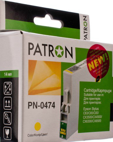  Patron  Epson T04744A, PN-0474 Yellow