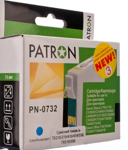  Patron  Epson T07324, PN-0732, 3 Cyan