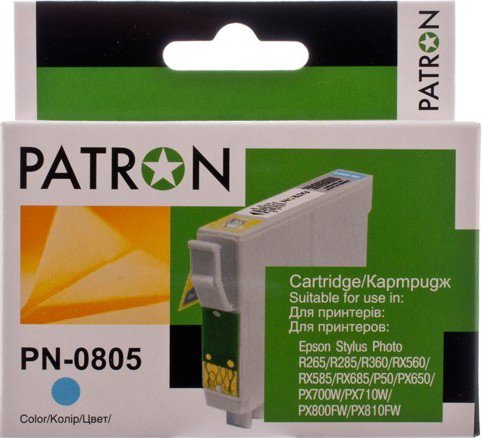  Patron  Epson T0805 PN-0805 Light Cyan (CI-EPS-T0805-LC-PN)