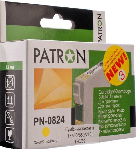  Patron  Epson T08144, PN-0824, 3 Yellow