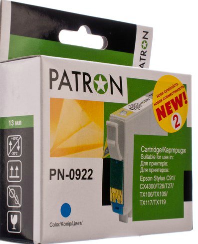  Patron  Epson T09224A, PN-0922, 2 Cyan