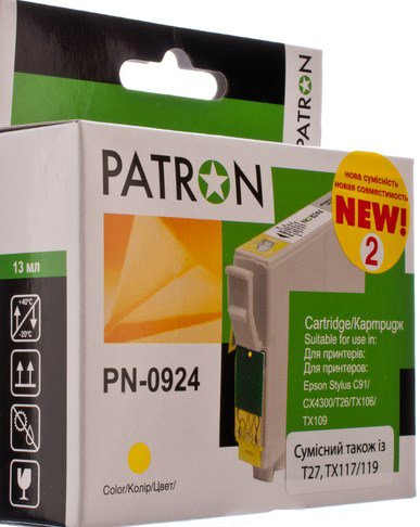  Patron  Epson T09244A, PN-0924, 2 Yellow