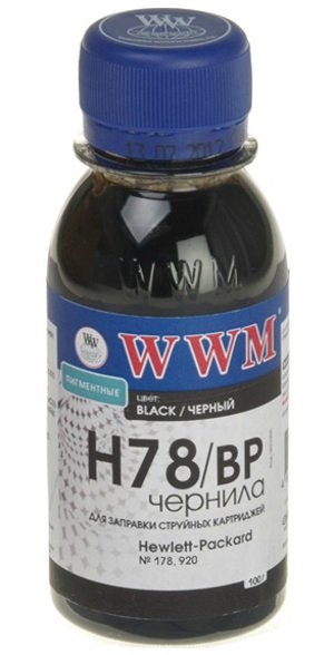  WWM  HP CB316HE/321HE Black Pigment H78/BP (100 ) (G225172)