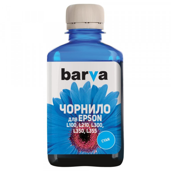  Barva Epson L100/L210/L300/L350/L355 T6642 Cyan (L100-401) 180 