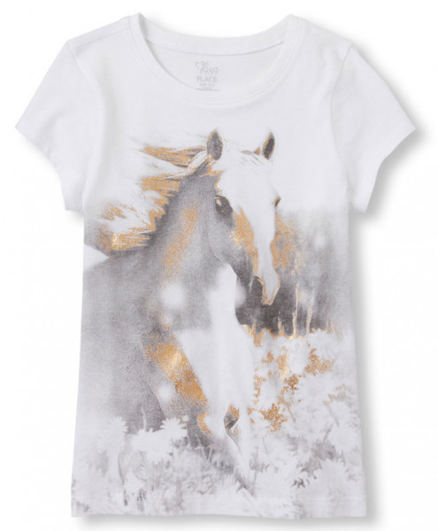    Childrens Place Horse S (4-5) White