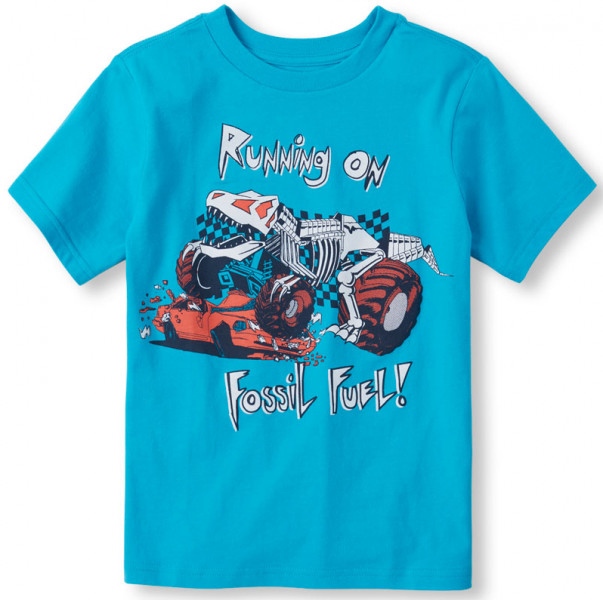    Childrens Place Running On Fossil Fuel XS (3-4) Surf