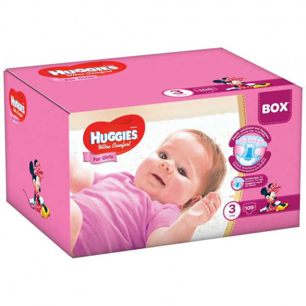  Huggies Ultra Comfort 3 Box   (5-9 ) 108  (5029053565620)