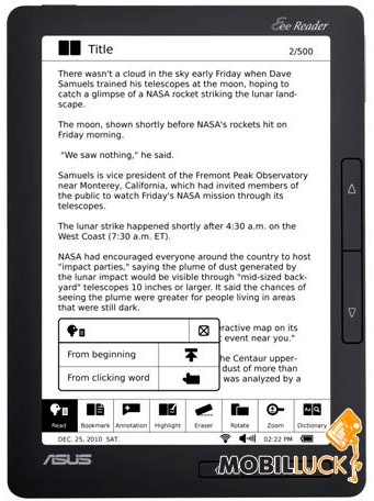   Asus Eee Reader DR900 Book