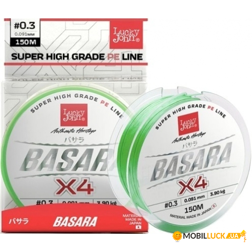  Lucky John Basara Light Green 4 PE 150/0,113(0,6) (./ *10) LJ4100-011