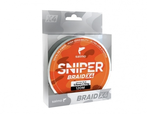  Salmo Sniper Braid X4 Army Green 120/0,165 (./ *10) 4926-016