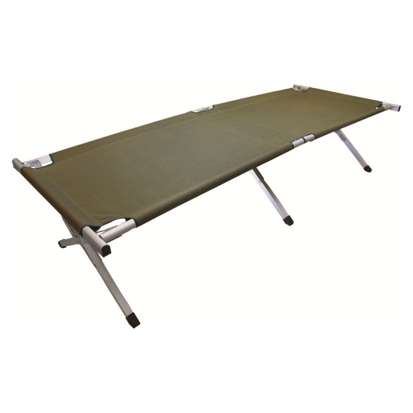   Highlander Aluminium Camp Bed Green (925471)