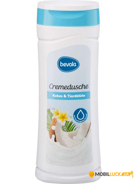 -   Bevola cremedusche Kokos Tiareblute 300