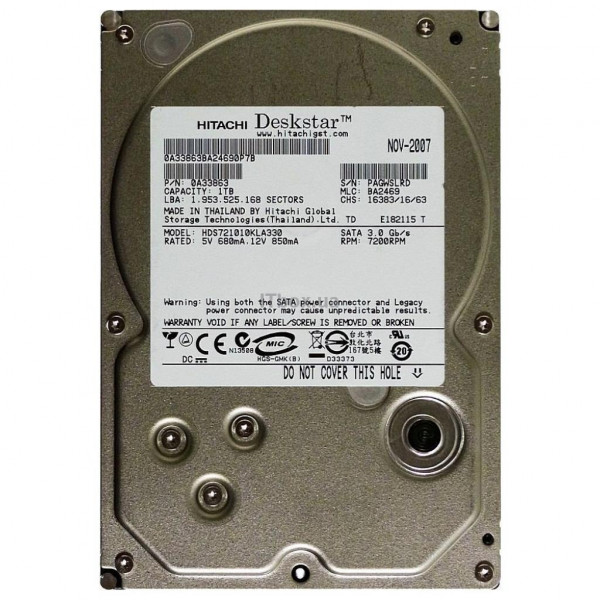   Hitachi HGST 3.5 1TB (0A10951/HUA722010CLA330)