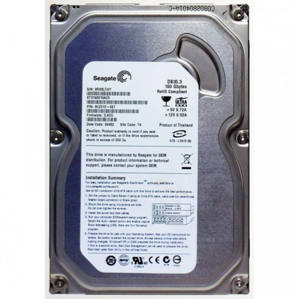   Seagate ST3160215ACE 160GB 