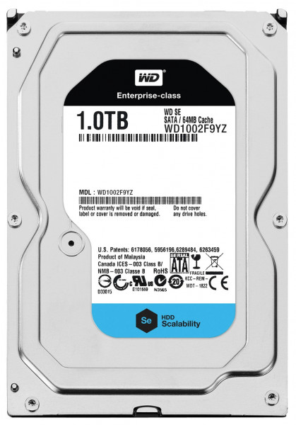   Western Digital 3.5 SATA 3.0 1TB 7200rpm Cache 128Mb Se (WD1002F9YZ)