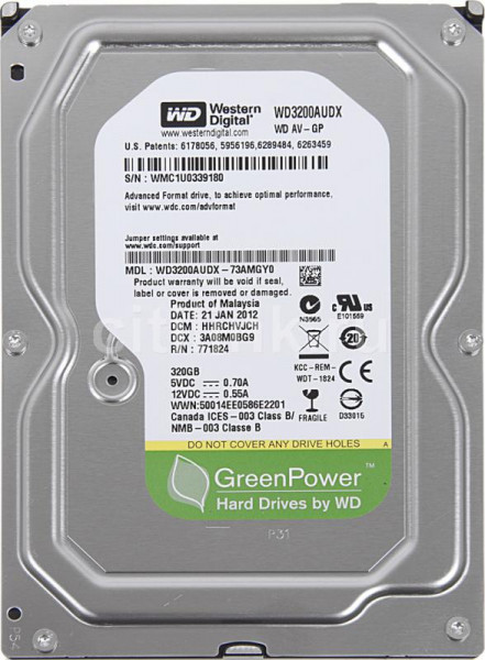   Western Digital 3.5 320Gb (WD3200AUDX)