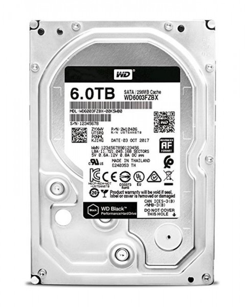   Western Digital SATA 6.0TB Black (WD6003FZBX)