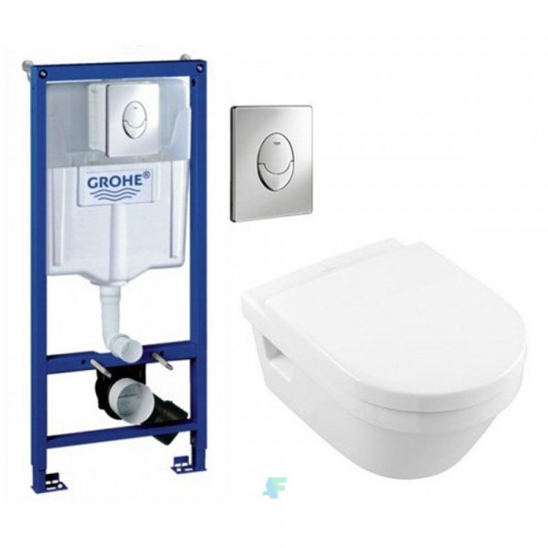 + Grohe Rapid SL 38721001+Villeroy&Boch Architectura 5684HR01