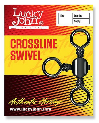   Lucky John Crosline Swivel Black 5008-004 10 