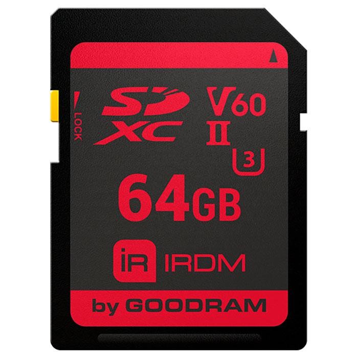   Goodram 64 GB SDXC UHS-II U3 IRDM IR-S6B0-0640R11