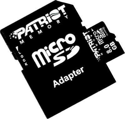   Patriot 8 GB microSDHC class 10 (PSF8GMCSDHC10)