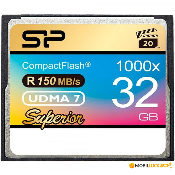   Silicon Power 32GB CF 1000X (SP032GBCFC1K0V10)