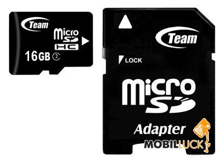   Team 16GB microSDHC Class 4 (adapter SD) (TUSDH16GCL403)