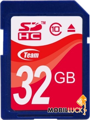   Team 32GB SDHC Class 10 (TSDHC32GCL1001)