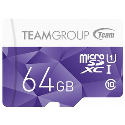   Team 64GB microSD Class10 UHS-I (TCUSDX64GUHS02)