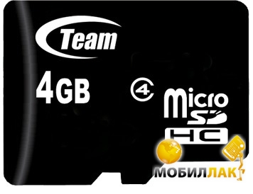   Team microSDHC 4GB Class 4 (adapter ) (TUSDH4GCL403)