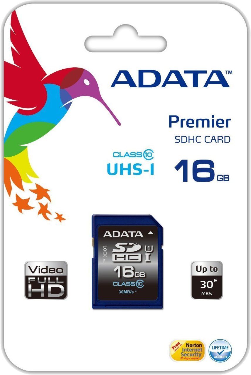   A-Data Premier SDHC 16GB Class 10 UHS-I (ASDH16GUICL10-R)