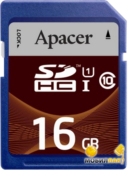   Apacer SDHC 16GB Class 10 UHS-1 (AP16GSDHC10U1-R)