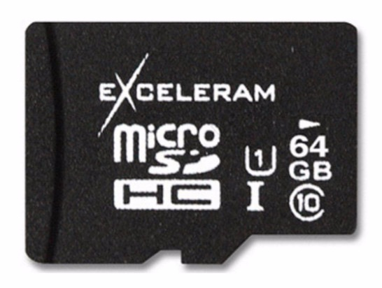   eXceleram 64Gb microSDXC class 10 UHS1 (MSD6410)