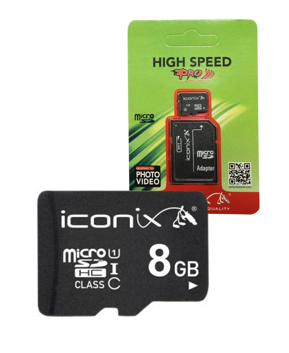   Iconix microSDHC 8Gb Class 10 Adapter SD   