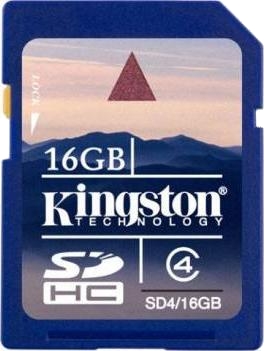   Kingston 16GB SDHC Class 4 (SD4/16GB)