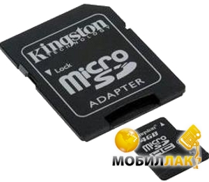   Kingston 16GB microSDHC Class 4 (adapter SD) (SDC4/16GB)