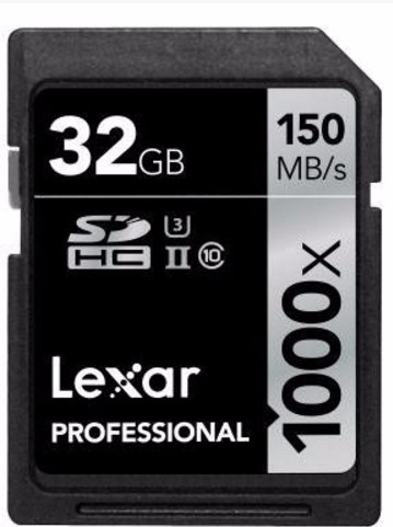   Lexar Pro 32GB 4K (LSD32GCRBEU1000)