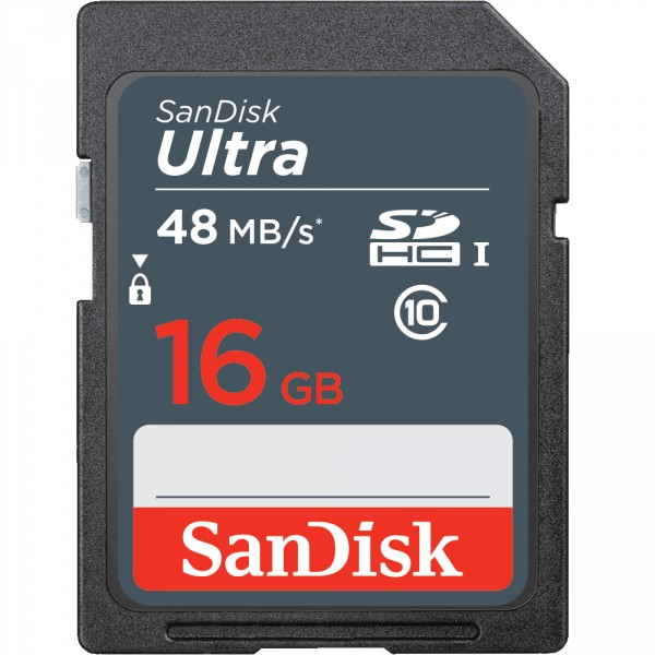    Sandisk Ultra SDHC 16GB Class 10 UHS-I 48MB/s (SDSDUNB-016G-GN3IN)